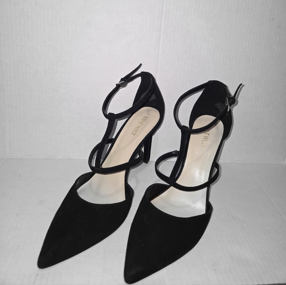 New Look Suade Sexy Black Strappy Heels